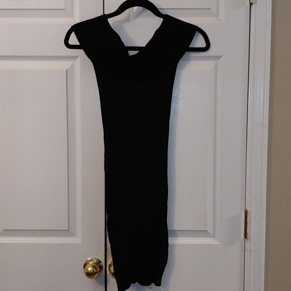 Ambiance ribbed sweater off shoulder dress Sz M
